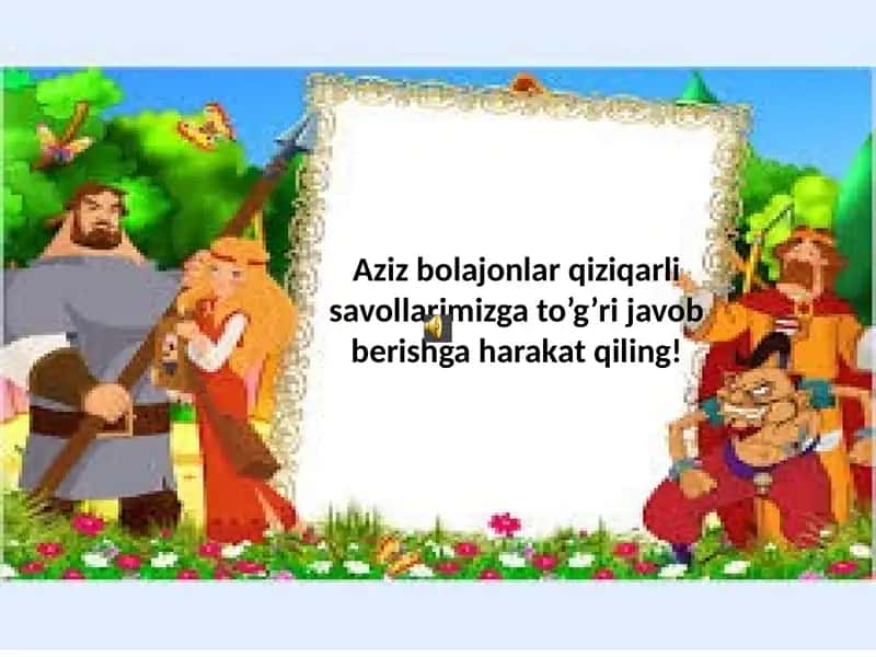 Qiziqarli savollar 1