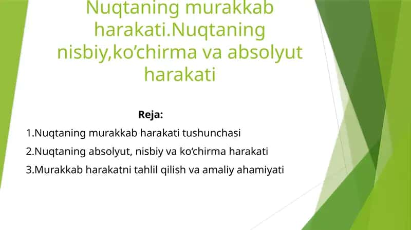 Nuqta Harakatlari 1