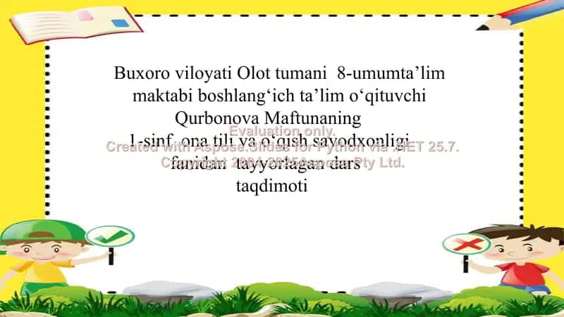 "Bahor" she'ri darsi 1