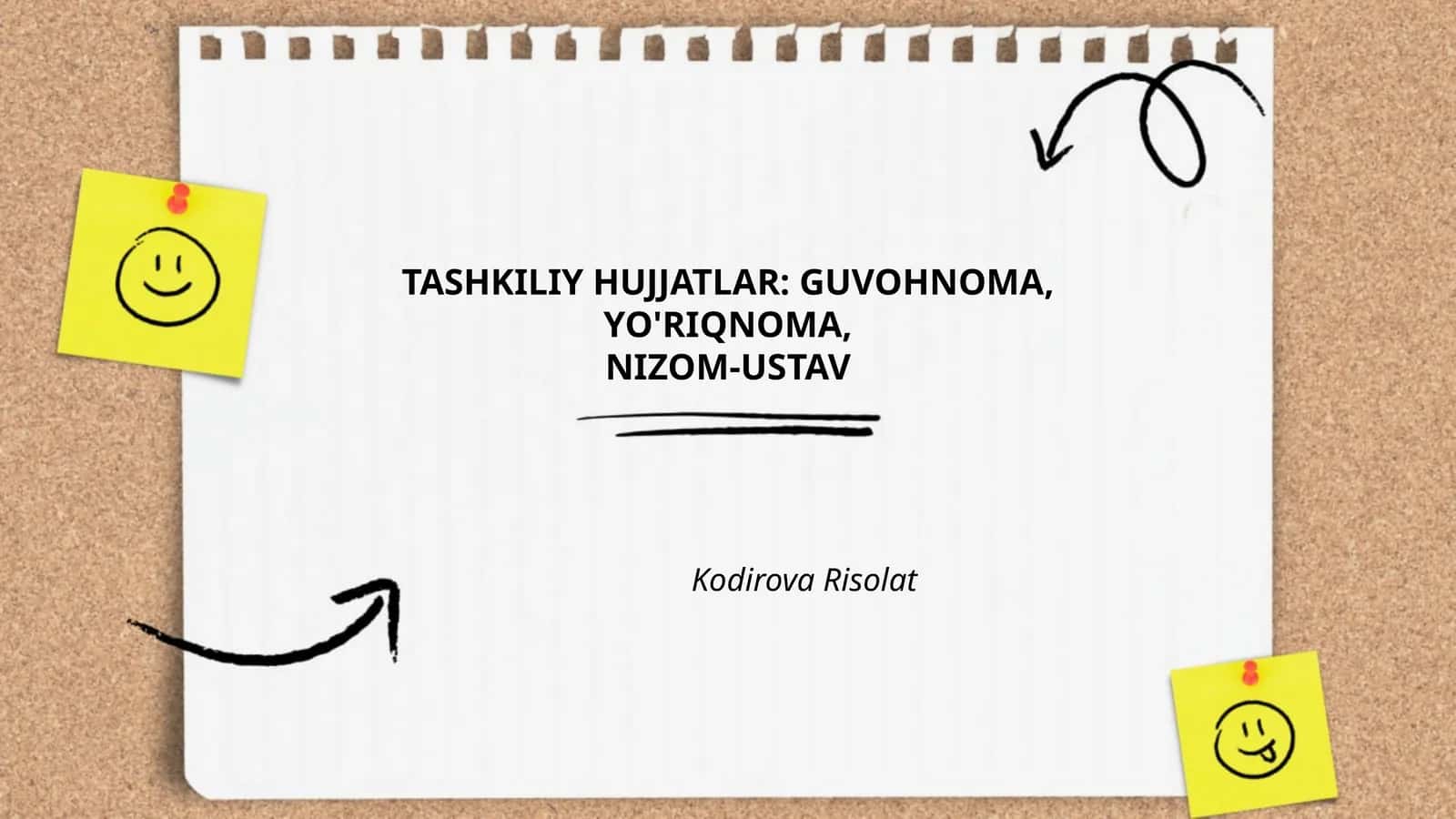 Tashkiliy hujjatlarning ahamiyati 1