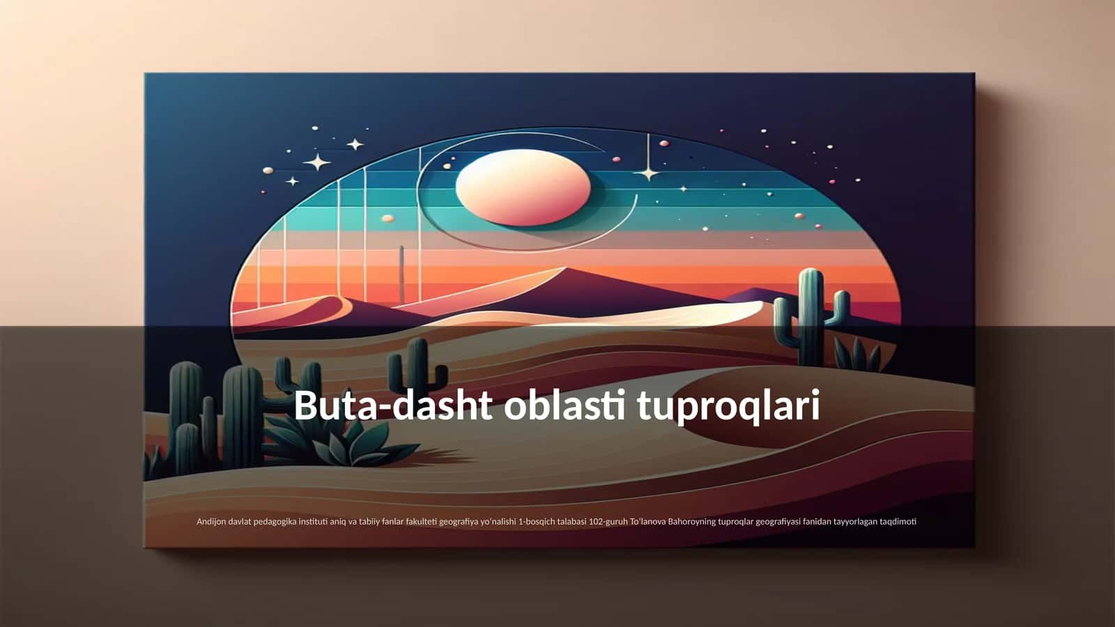 Buta-dasht oblasti tuproqlari 1