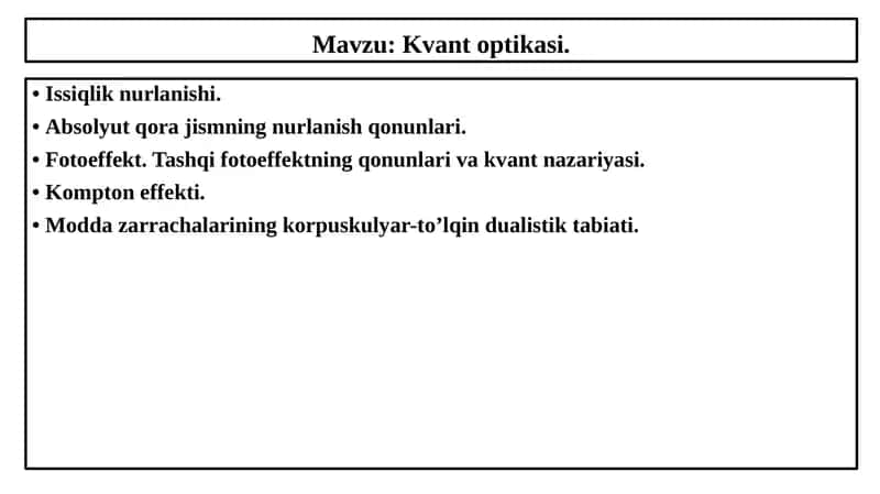 Kvantoptikasi 1