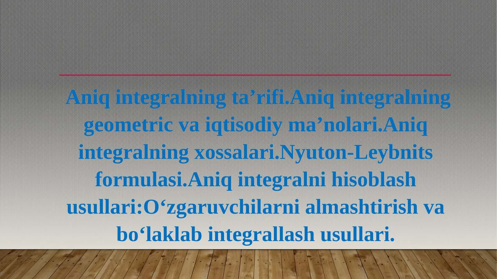 Aniq integralning ta’rifi 1