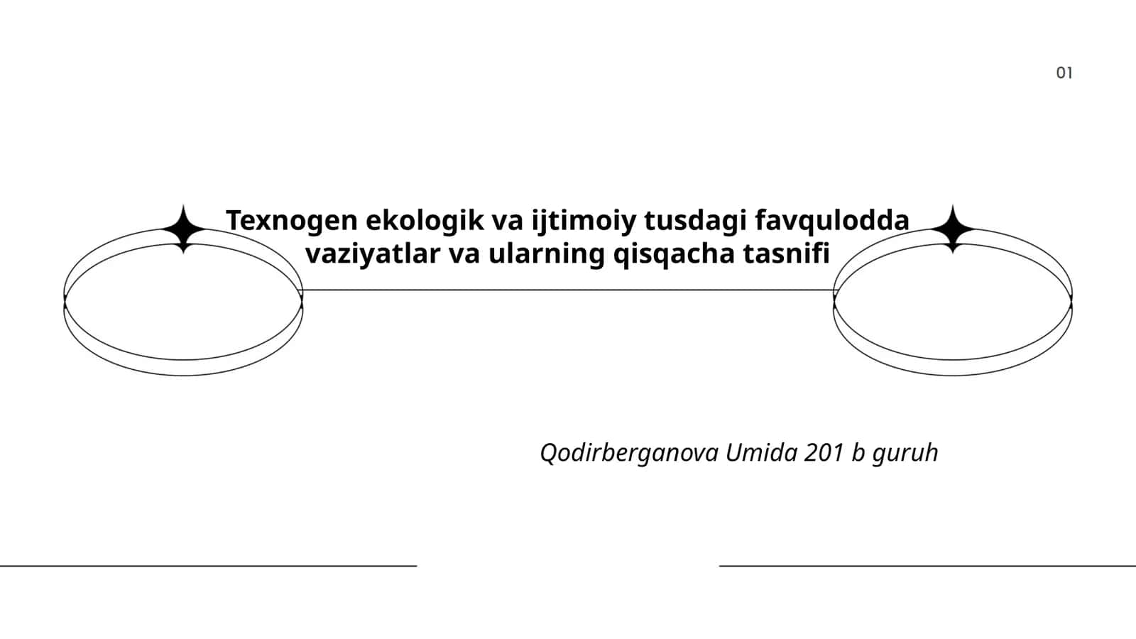 Texnogen ekologik va ijtimoiy tusdagi favqulodda vaziyatlar va ularning qisqacha tasnifi 1