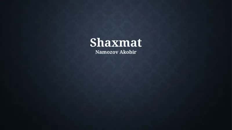 Shaxmat 1