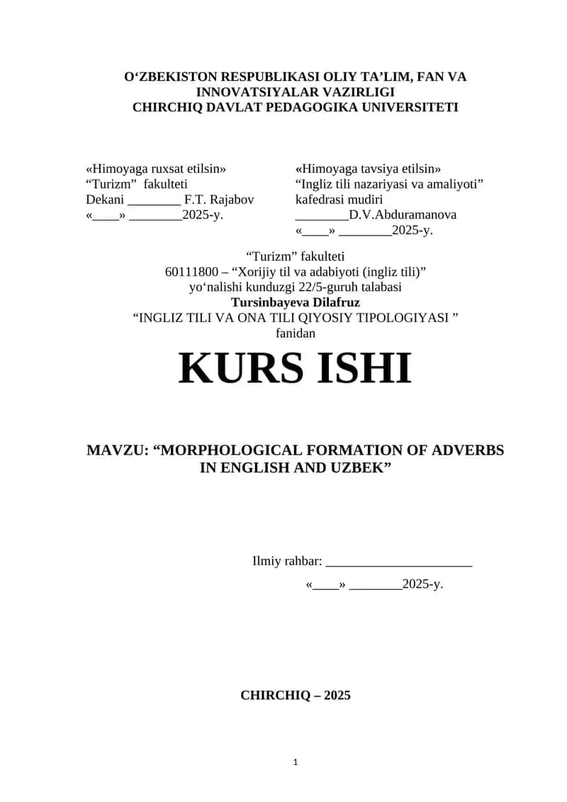 Morphology 1