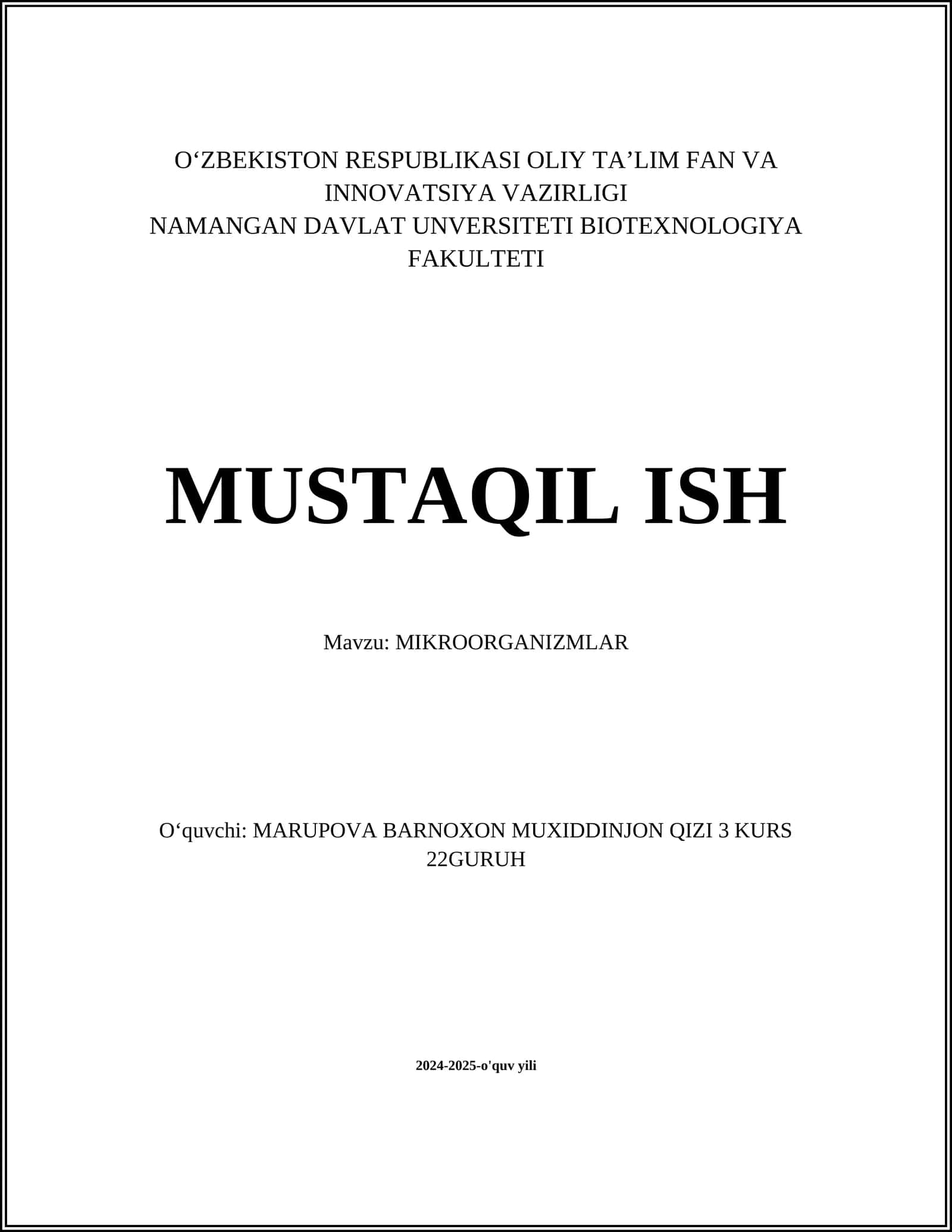 MIKROORGANIZMLAR 1