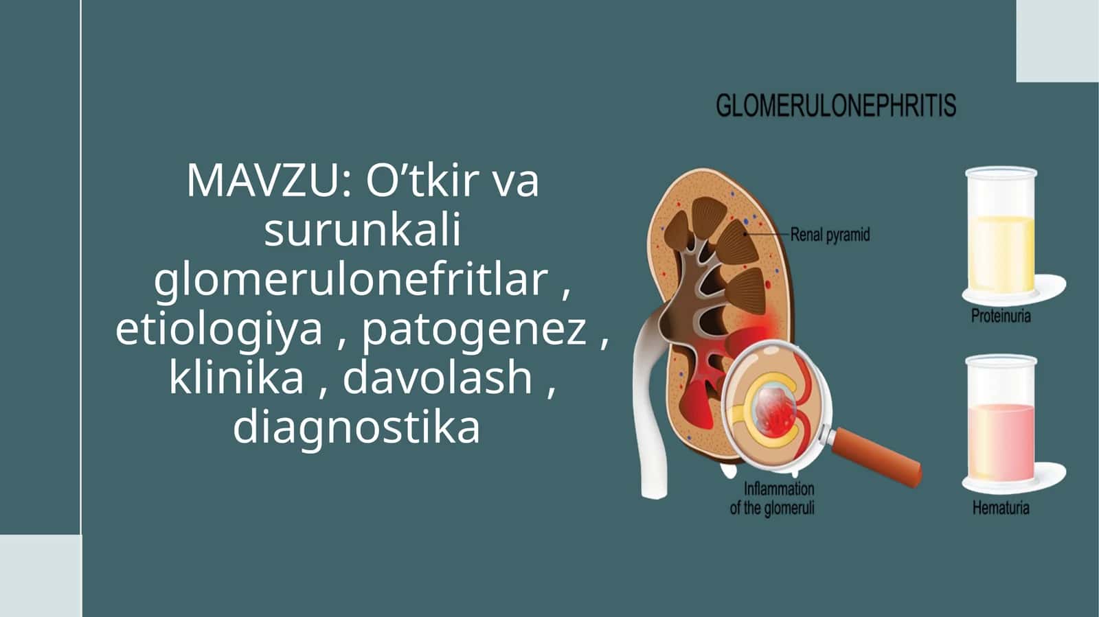 O’tkir vasur un kaliglomerulonefritlar 1