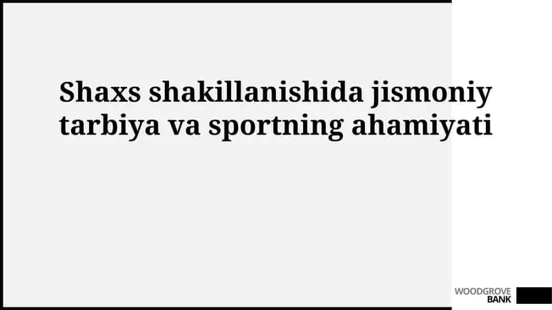Jismoniy tarbiya va sport 1
