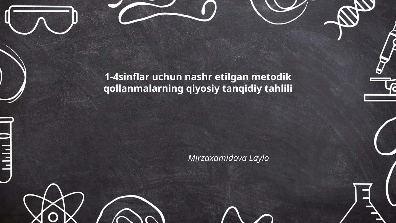 Metodik qo'llanmalar tarixi va rivojlanishi 1