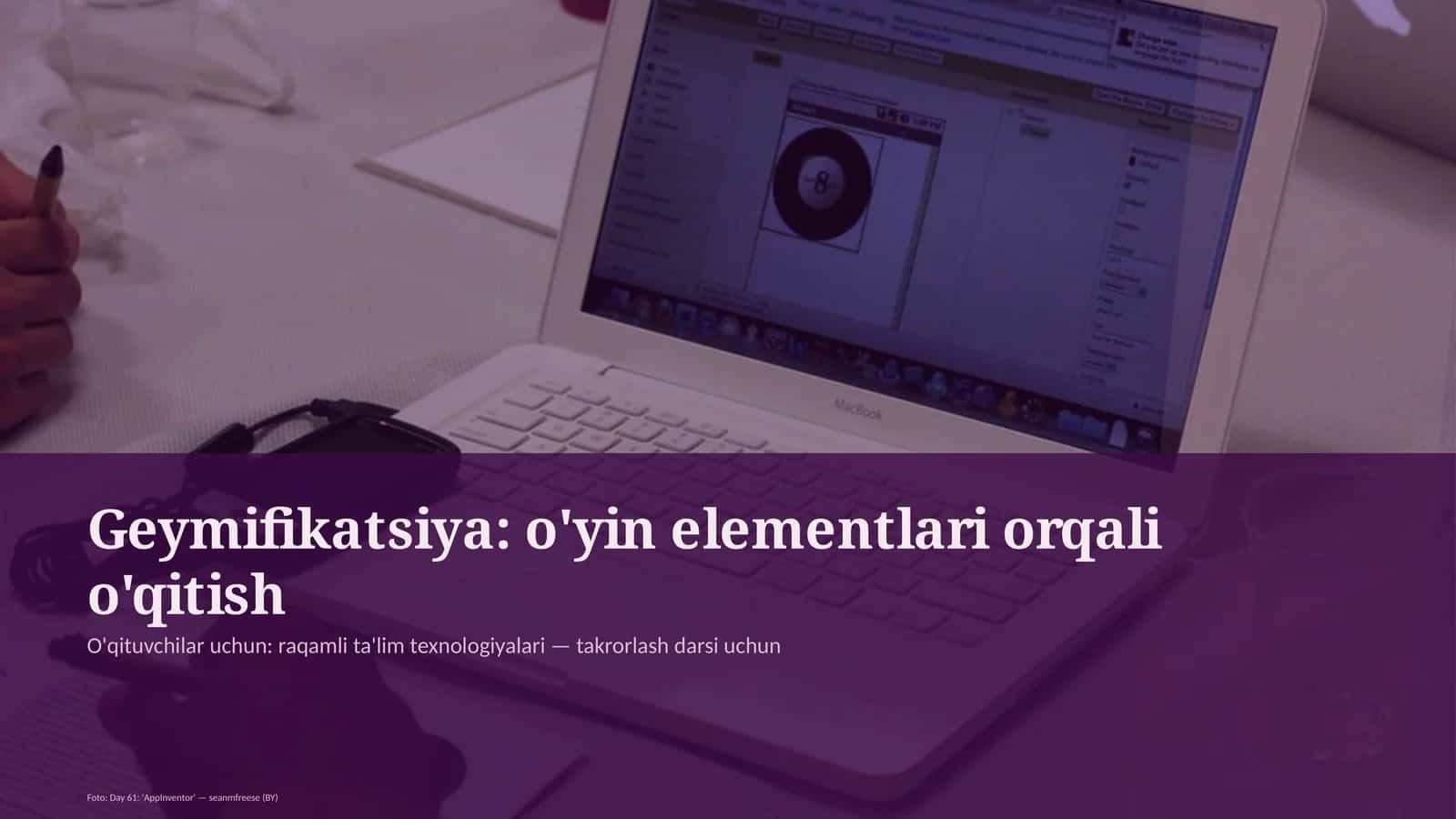 Geymifikatsiya: o'yin elementlari orqali o'qitish 1
