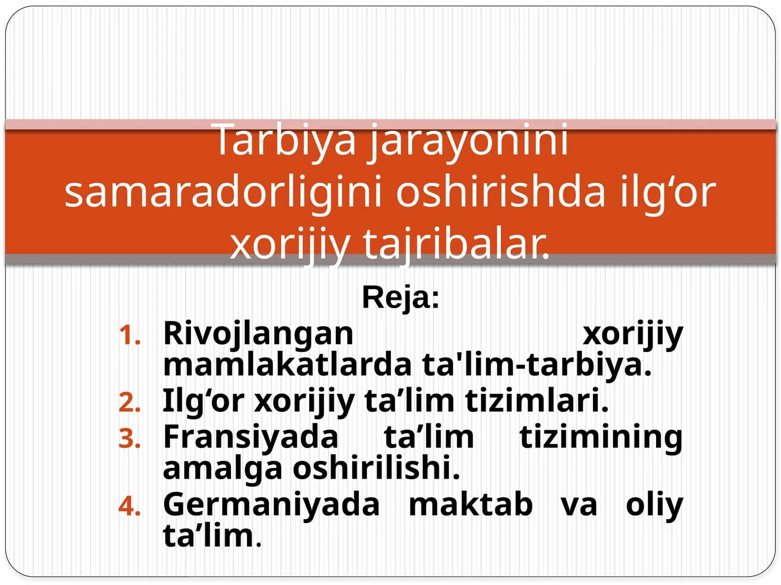 Yurt chog'ida ta'lim berishda qamrab olgan metodiklar 1