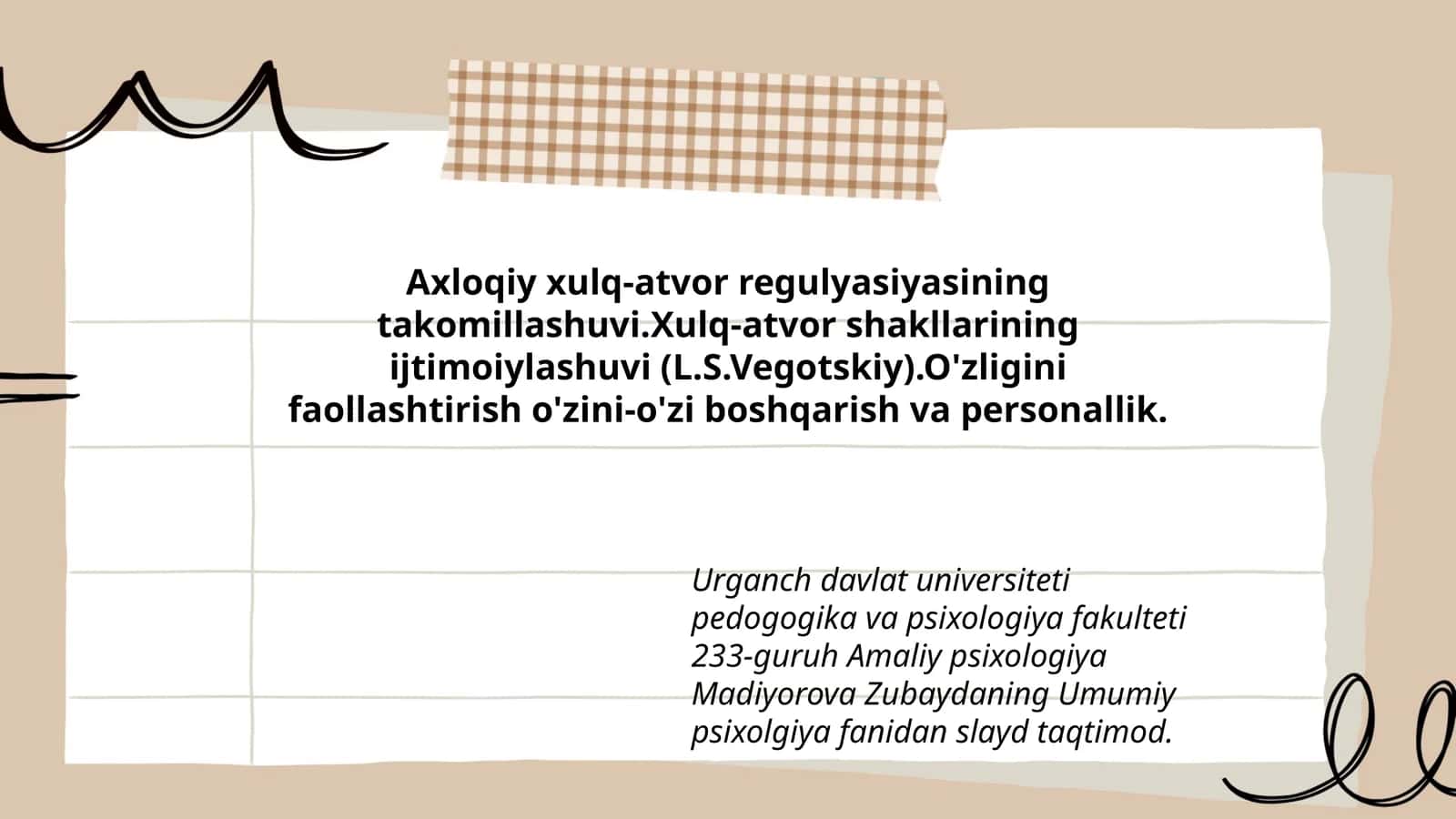 Umumiy psixolgiya fanidan slayd taqdimot 1