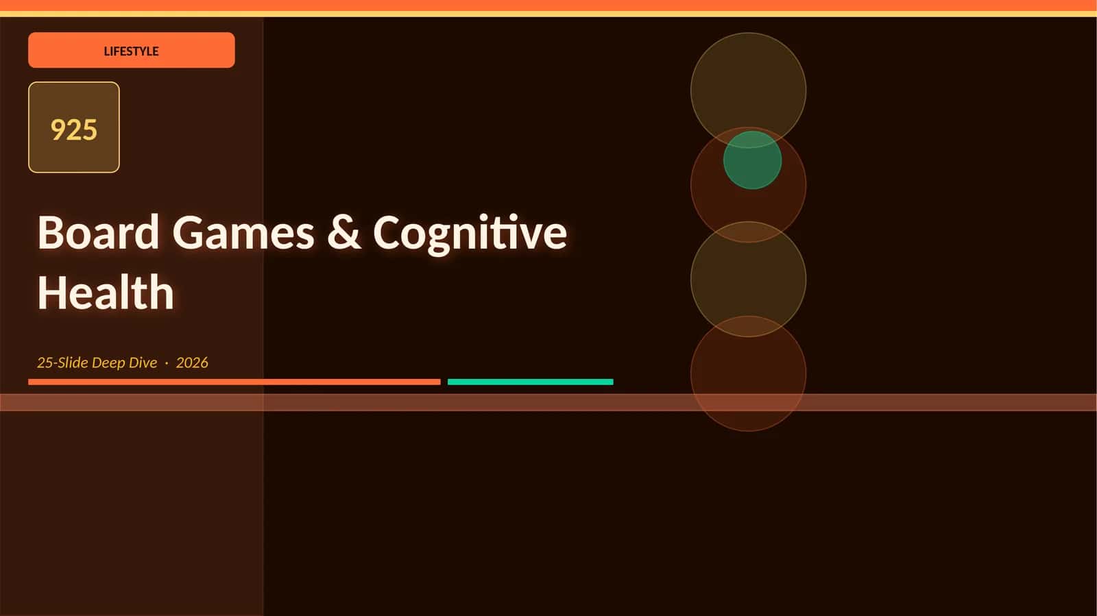 Board Games & Cognitive Health 1
