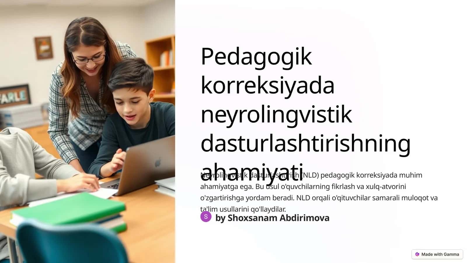 Neyrolingvistik dasturlashtirish 1