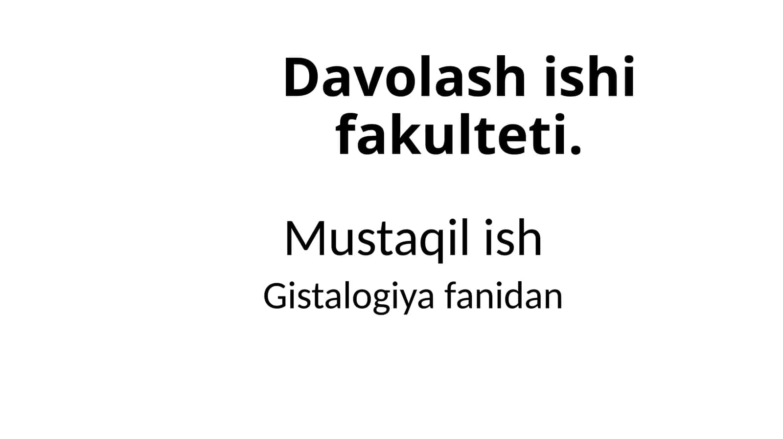 Davolashishifakulteti 1