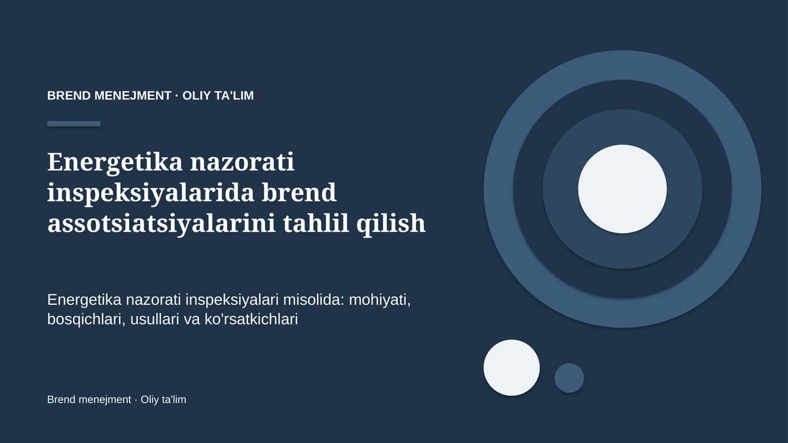 Energetika nazorati inspeksiyalarida brend assotsiatsiyalarini tahlil qilish 1