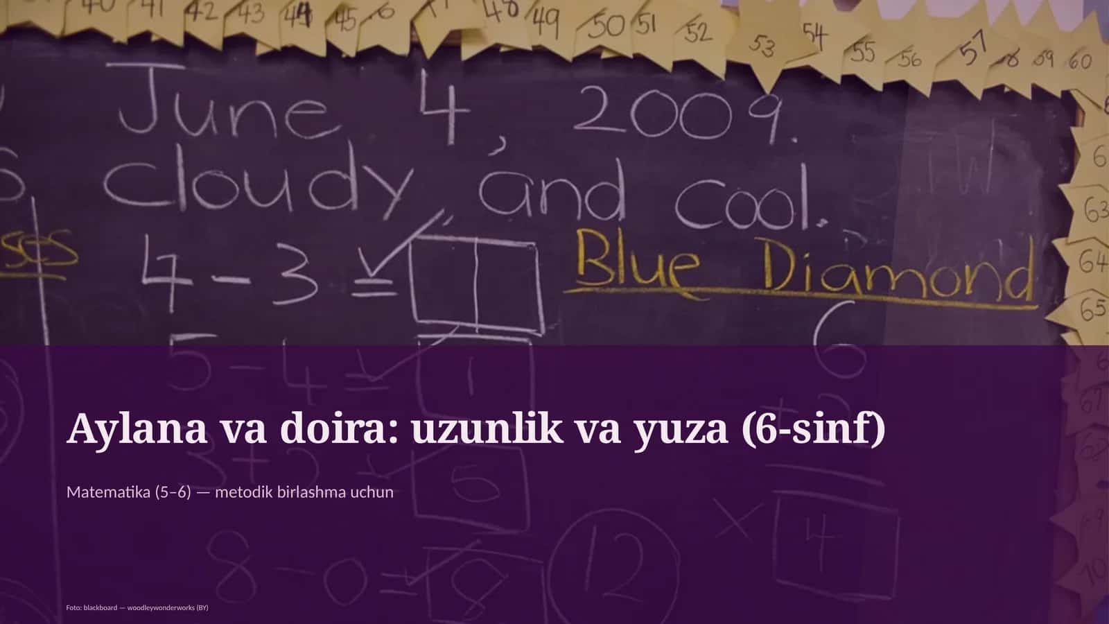 Aylana va doira: uzunlik va yuza (6-sinf) 1