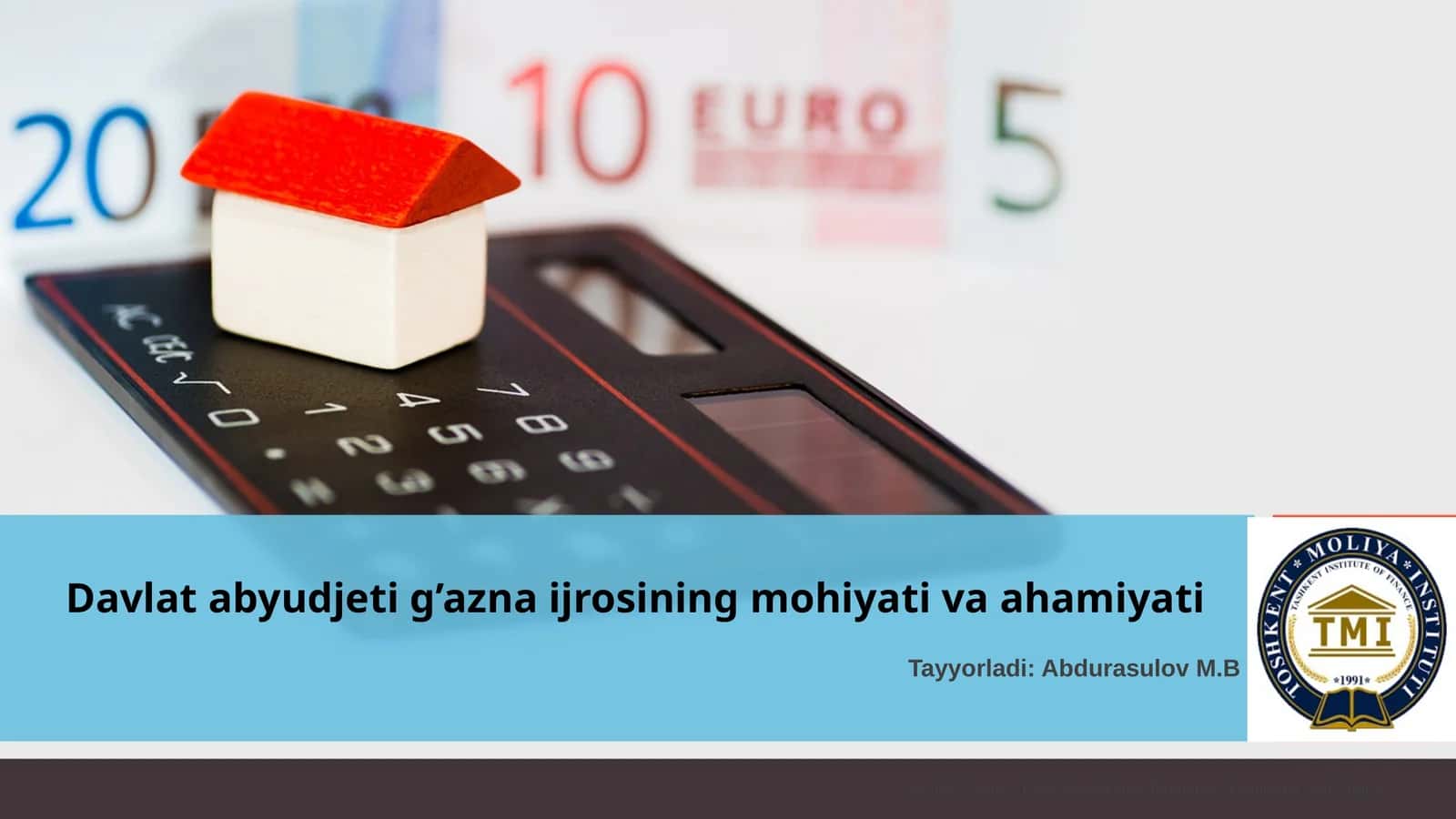 Davlatabyudjeti g’azna ijrosining mohiyati va ahamiyati 1