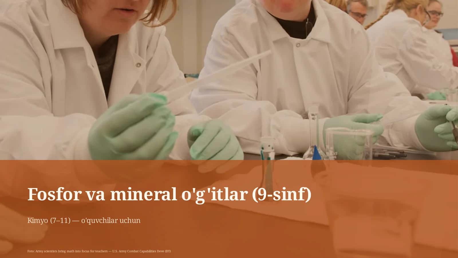 Fosfor va mineral o'g'itlar (9-sinf) 1