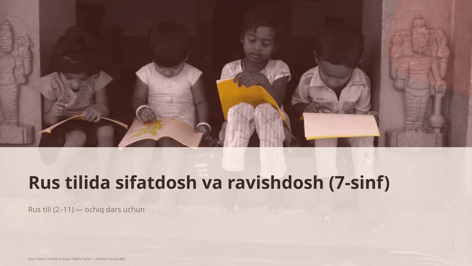 Rus tilida sifatdosh va ravishdosh (7-sinf) 1