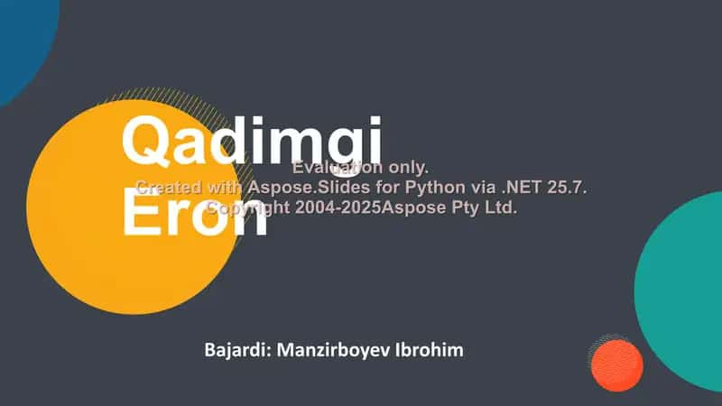 Qadimgi Eron 1