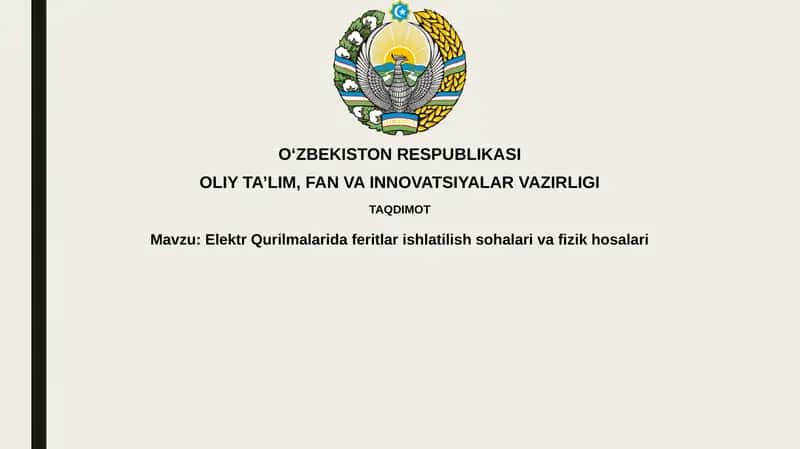 Elektr qurilmalarda ferritlar 1