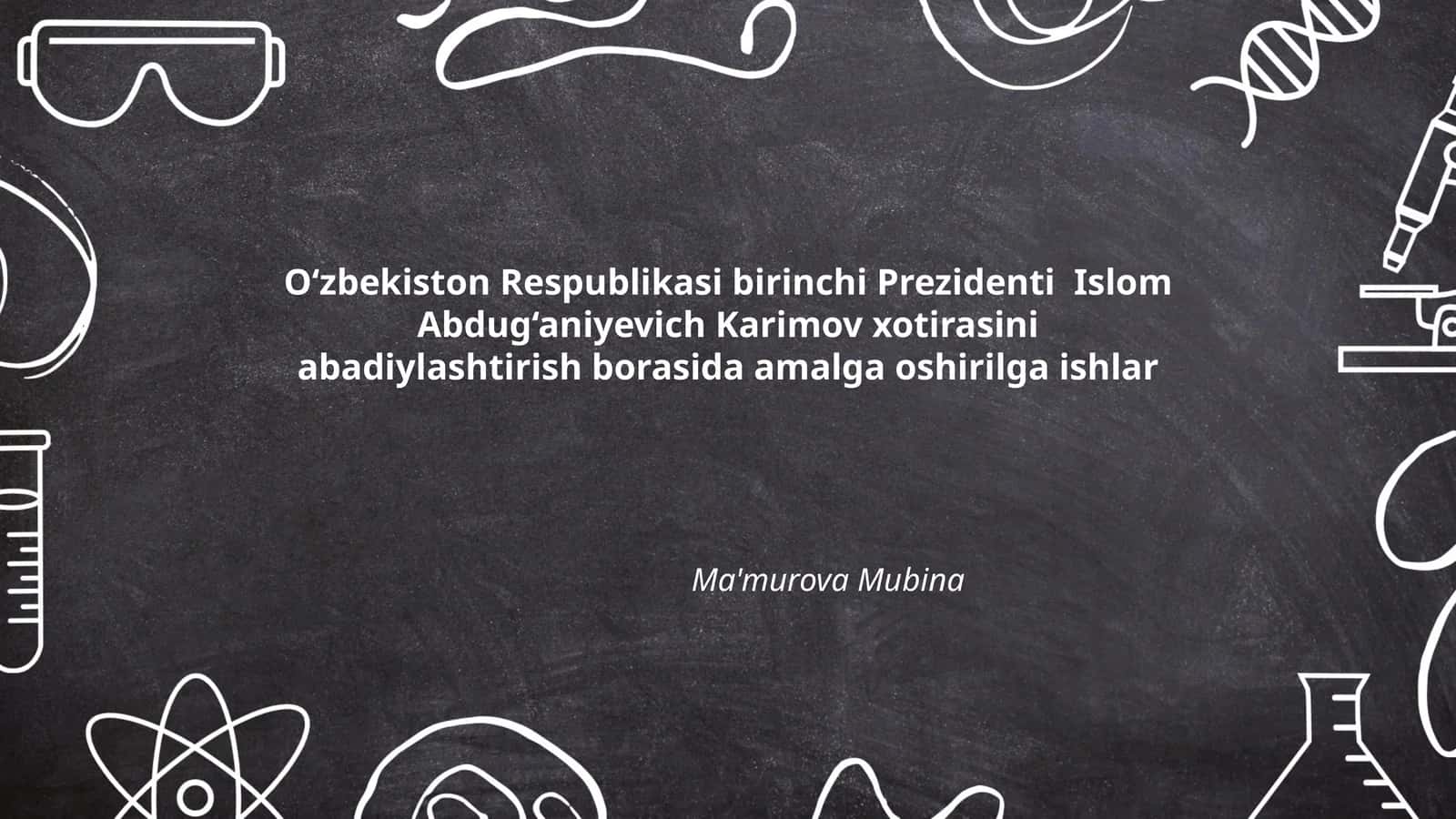 Islom Karimov nomidagi milliy universitet 1