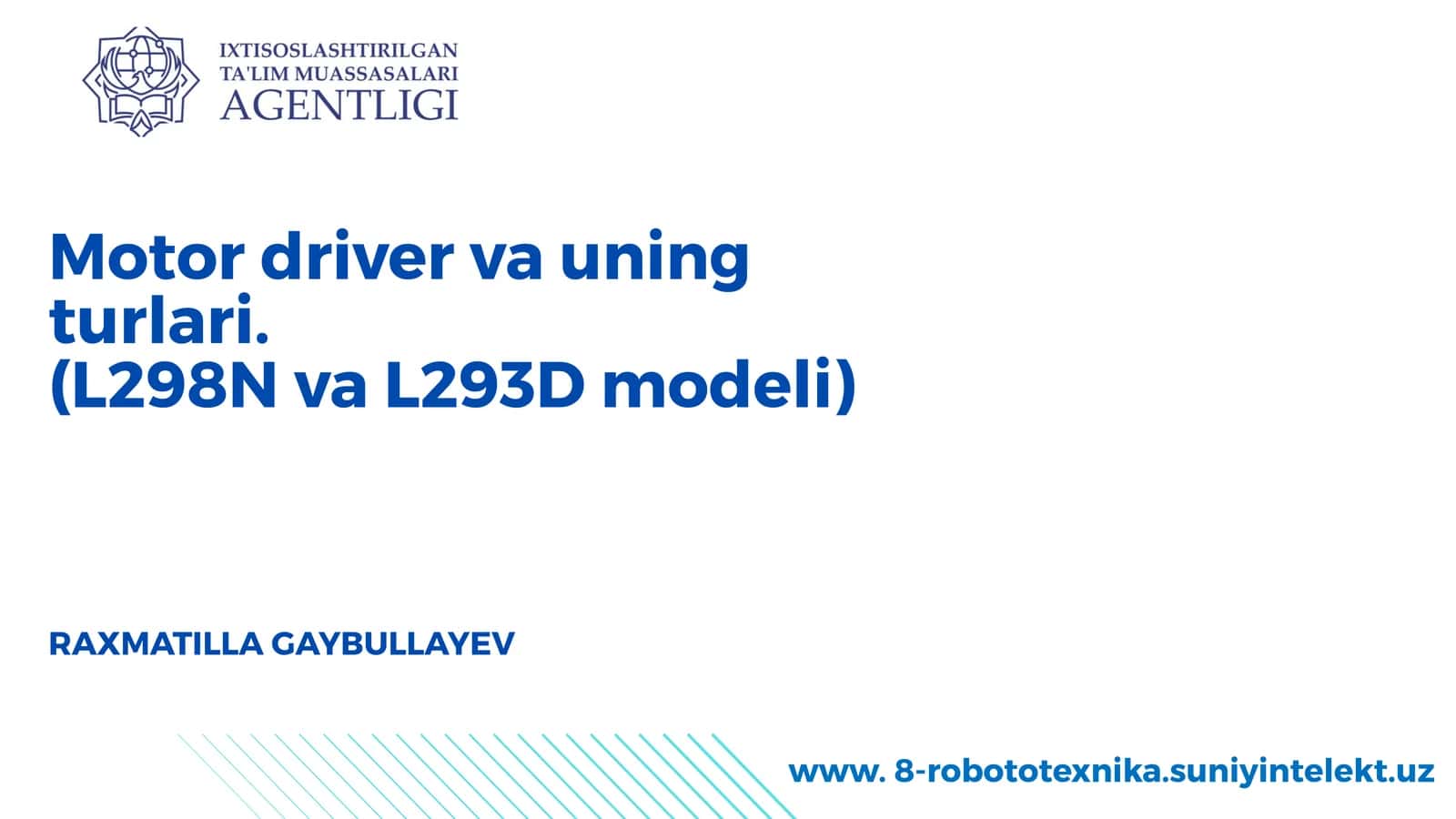 Motordrivervauningturlari 1