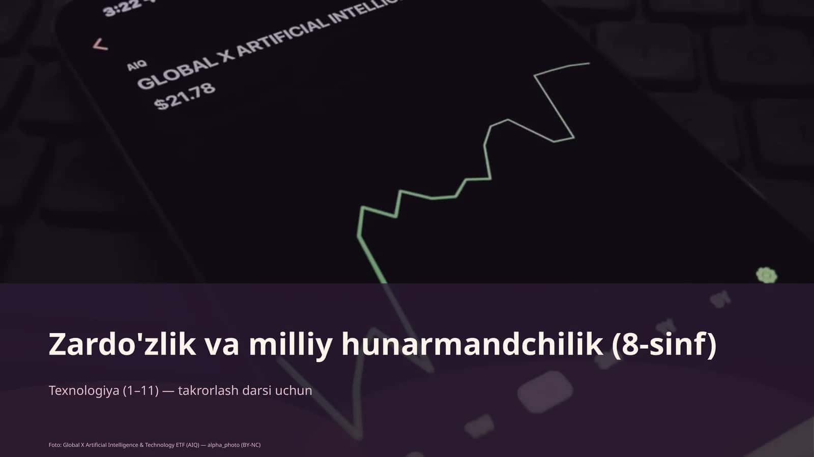 Zardo'zlik va milliy hunarmandchilik (8-sinf) 1