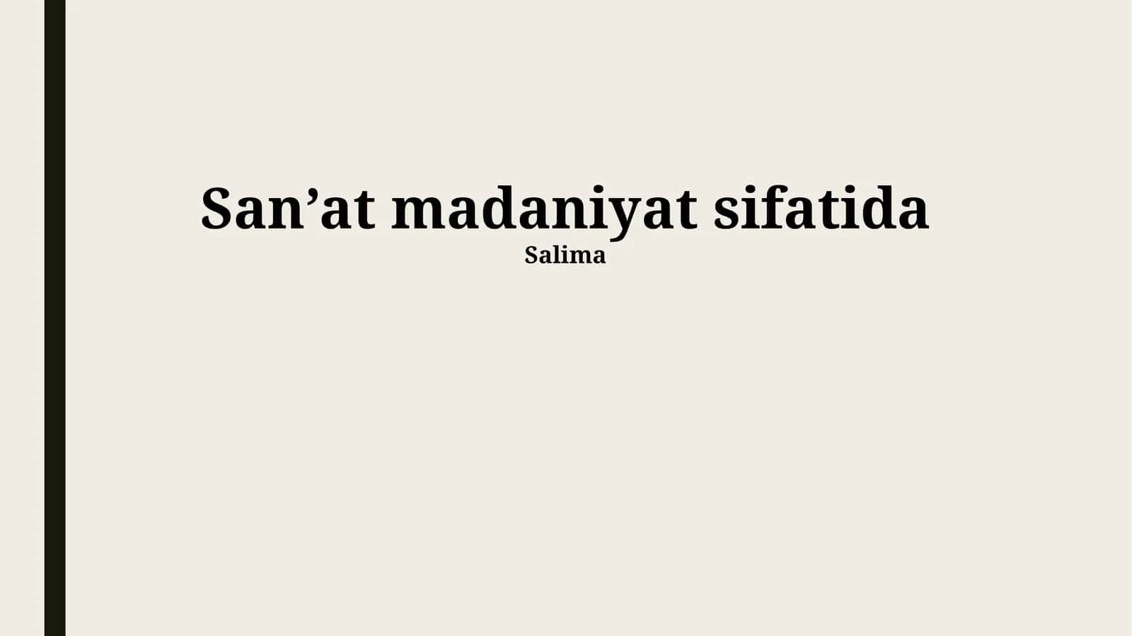 San'atning Ta'limdagi Roli 1
