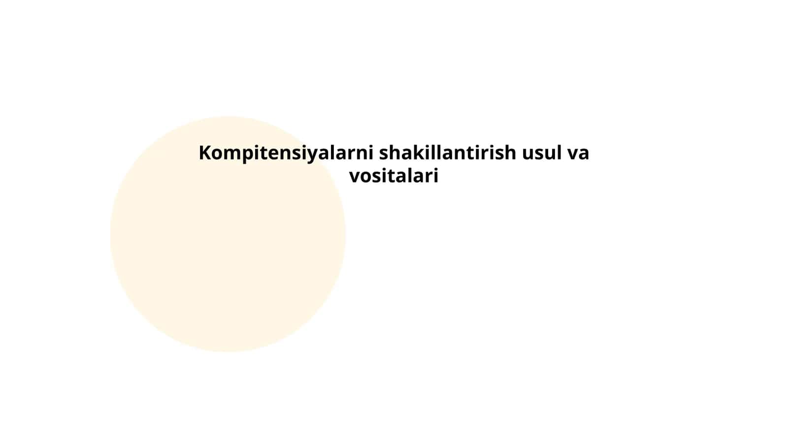 Kompitensiyalarni shakillantirish usul va vositalari 1