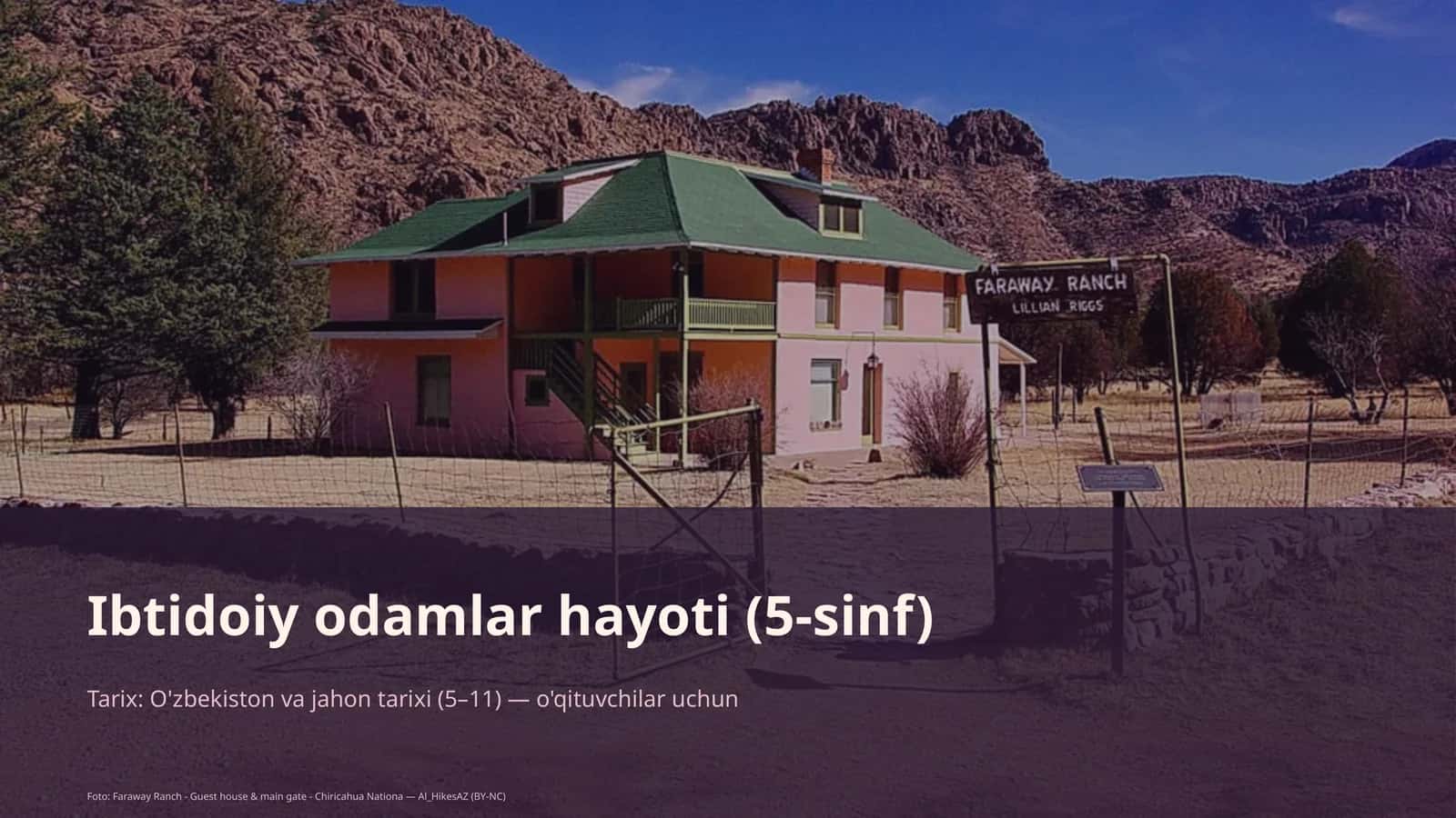 Ibtidoiy odamlar hayoti (5-sinf) 1