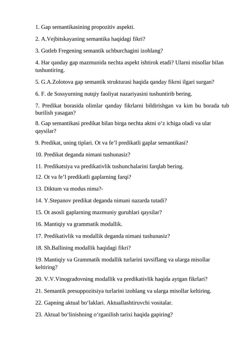 Gap semantikasining propozitiv aspekti 1