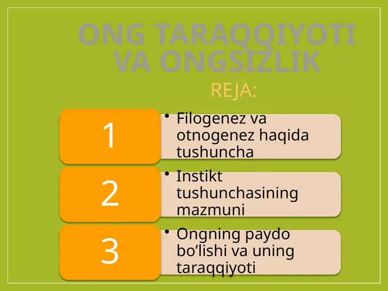 Filogeniz va ontogenez haqida 1