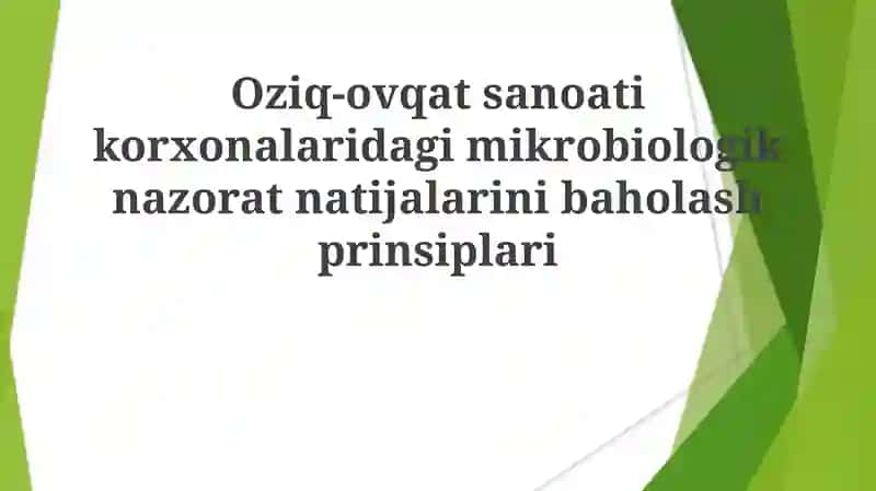 Mikrobiologik nazorat 1