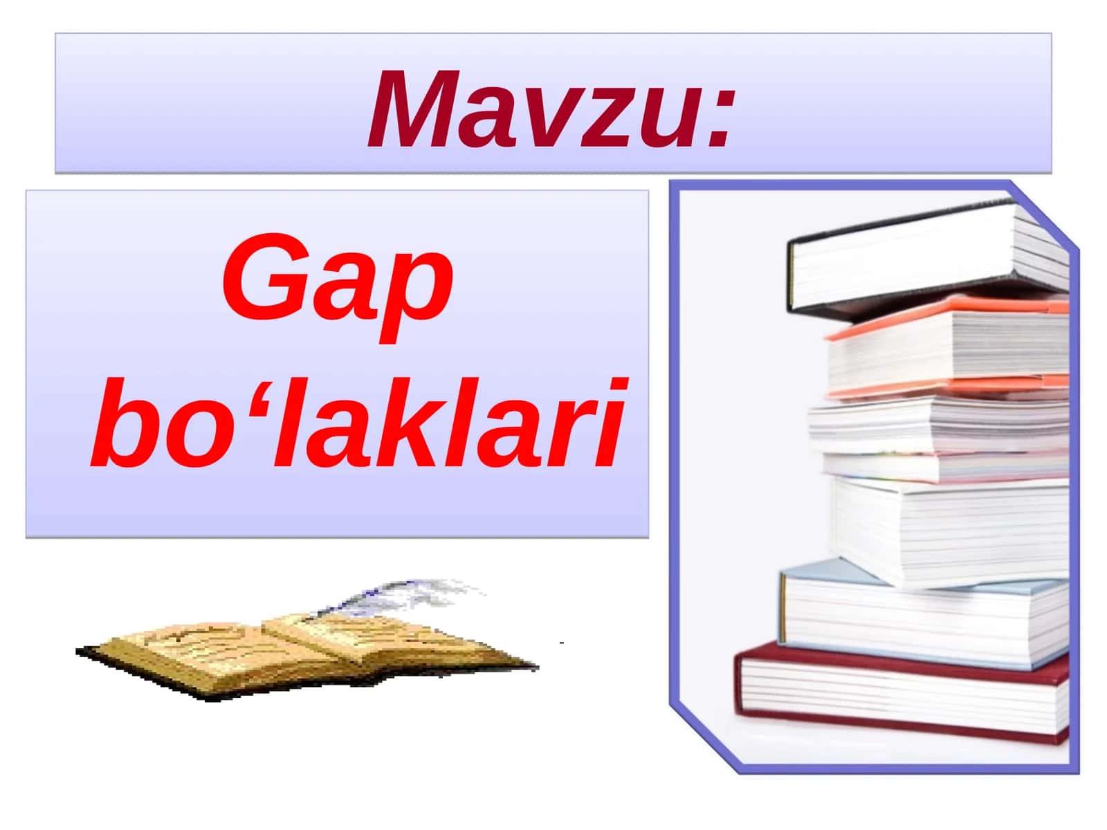 Gap bo‘laklari 1