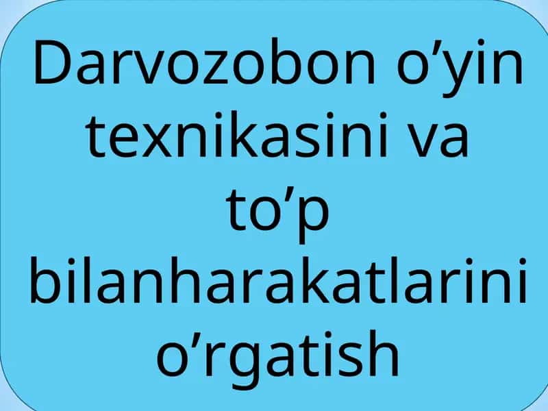 Futbolning umumiy tavsifi 1