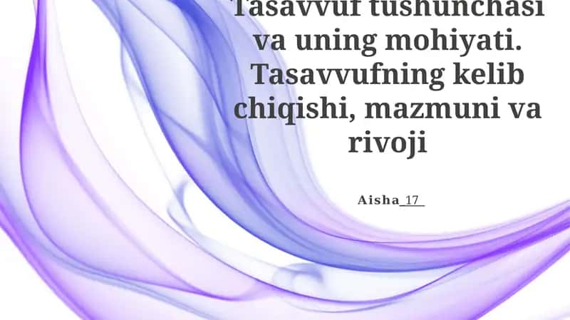 Tasavvuf 1