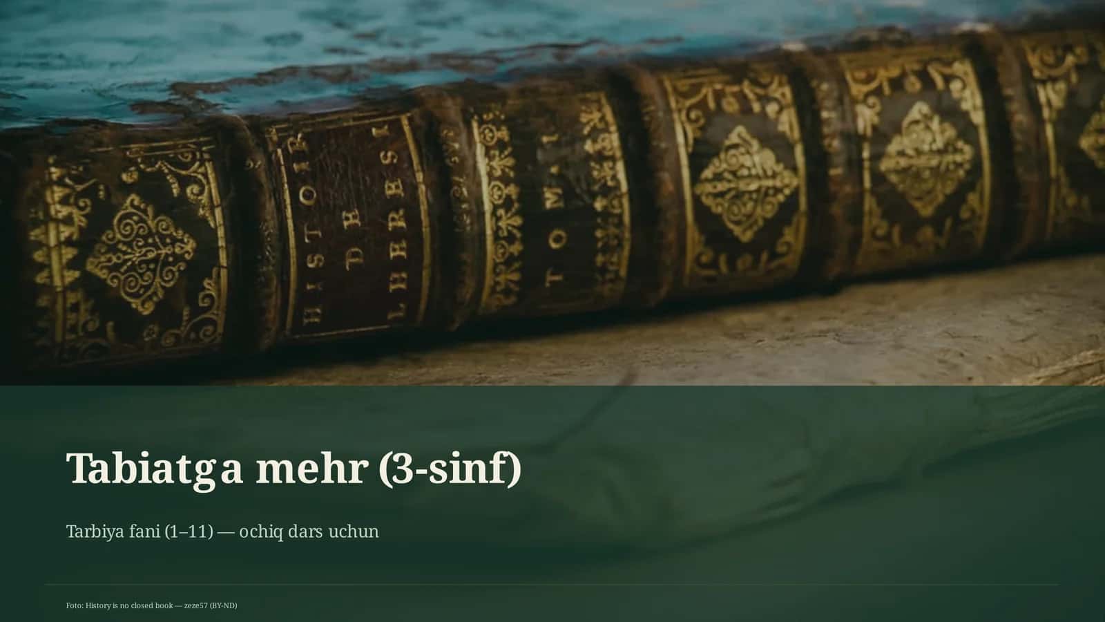 Tabiatga mehr (3-sinf) 1