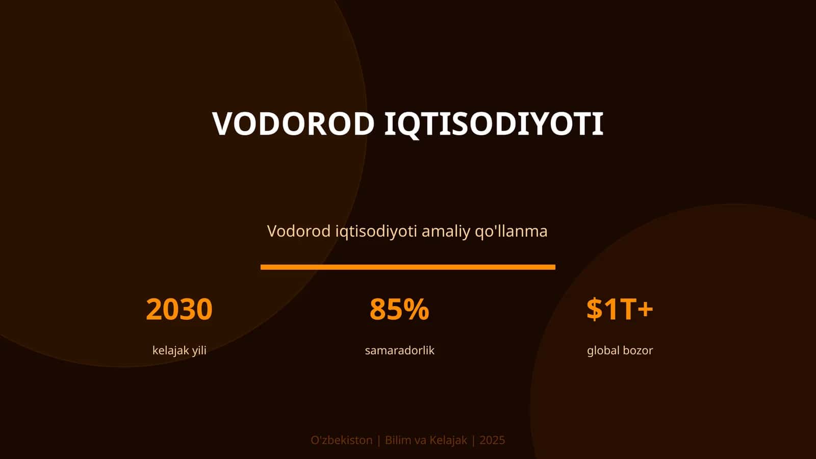 Vodorod iqtisodiyoti 1