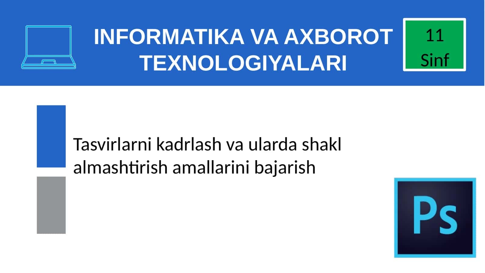 INFORMATIKA VA AXBOROT TEXNOLOGIYALARI 1