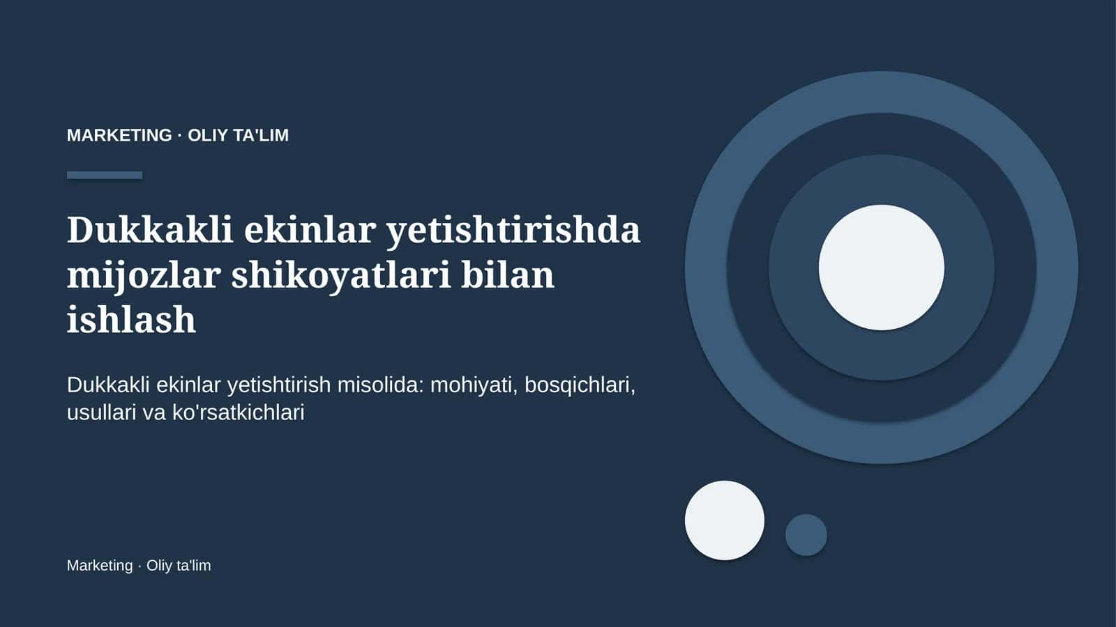 dukkakli ekinlar yetishtirishda mijozlar shikoyatlari bilan ishlash 1512 1