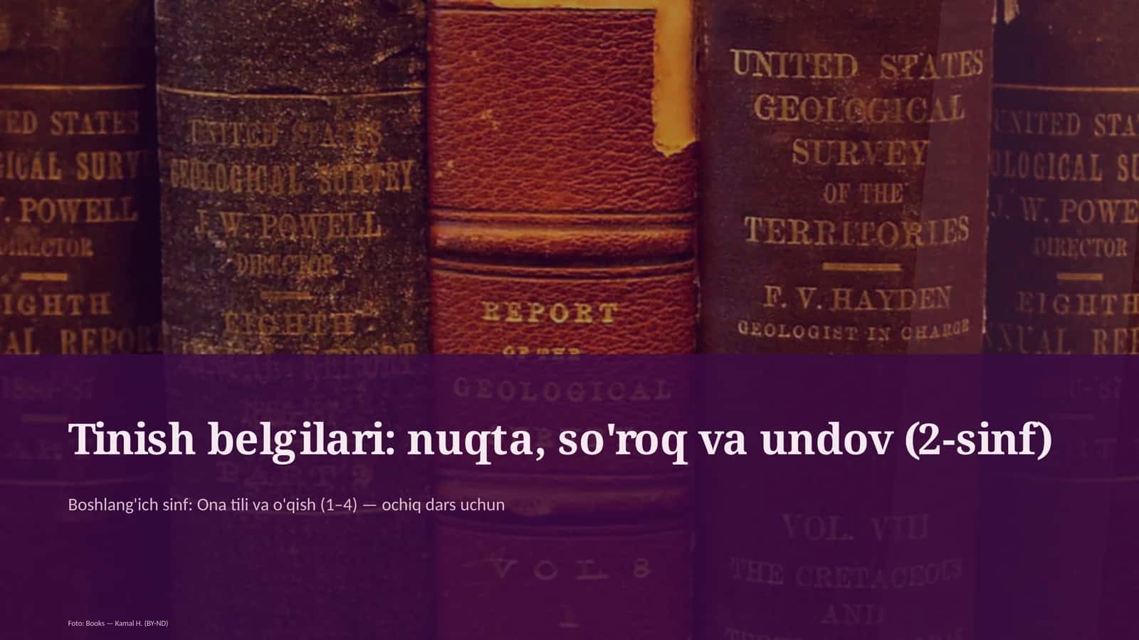 Tinish belgilari: nuqta, so'roq va undov (2-sinf) 1