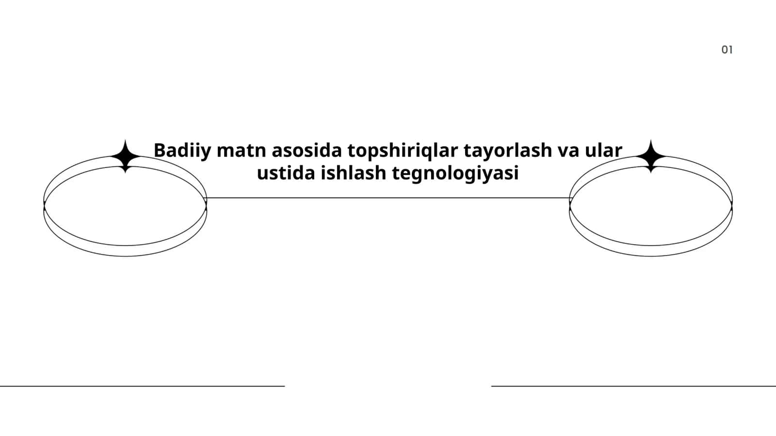 Badiiy matn asosida topshiriqlar tayorlash va ular ustida ishlash tegnologiyasi 1