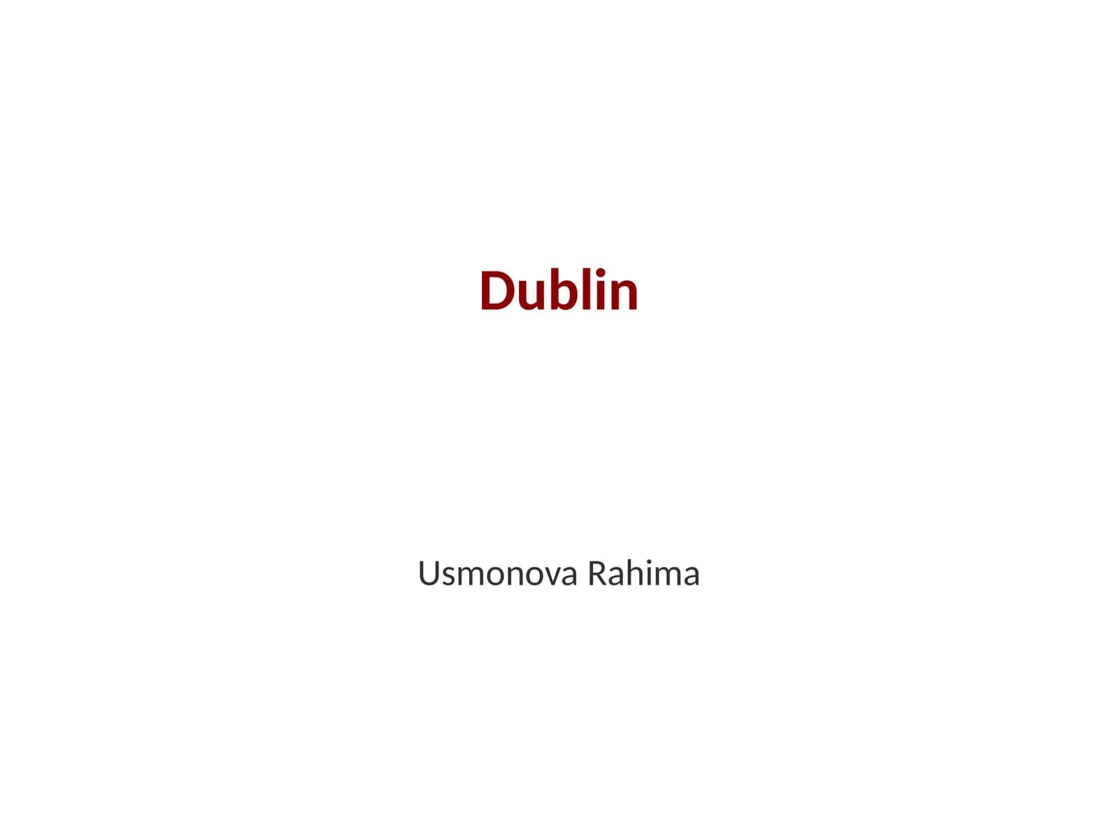 Dublin 1