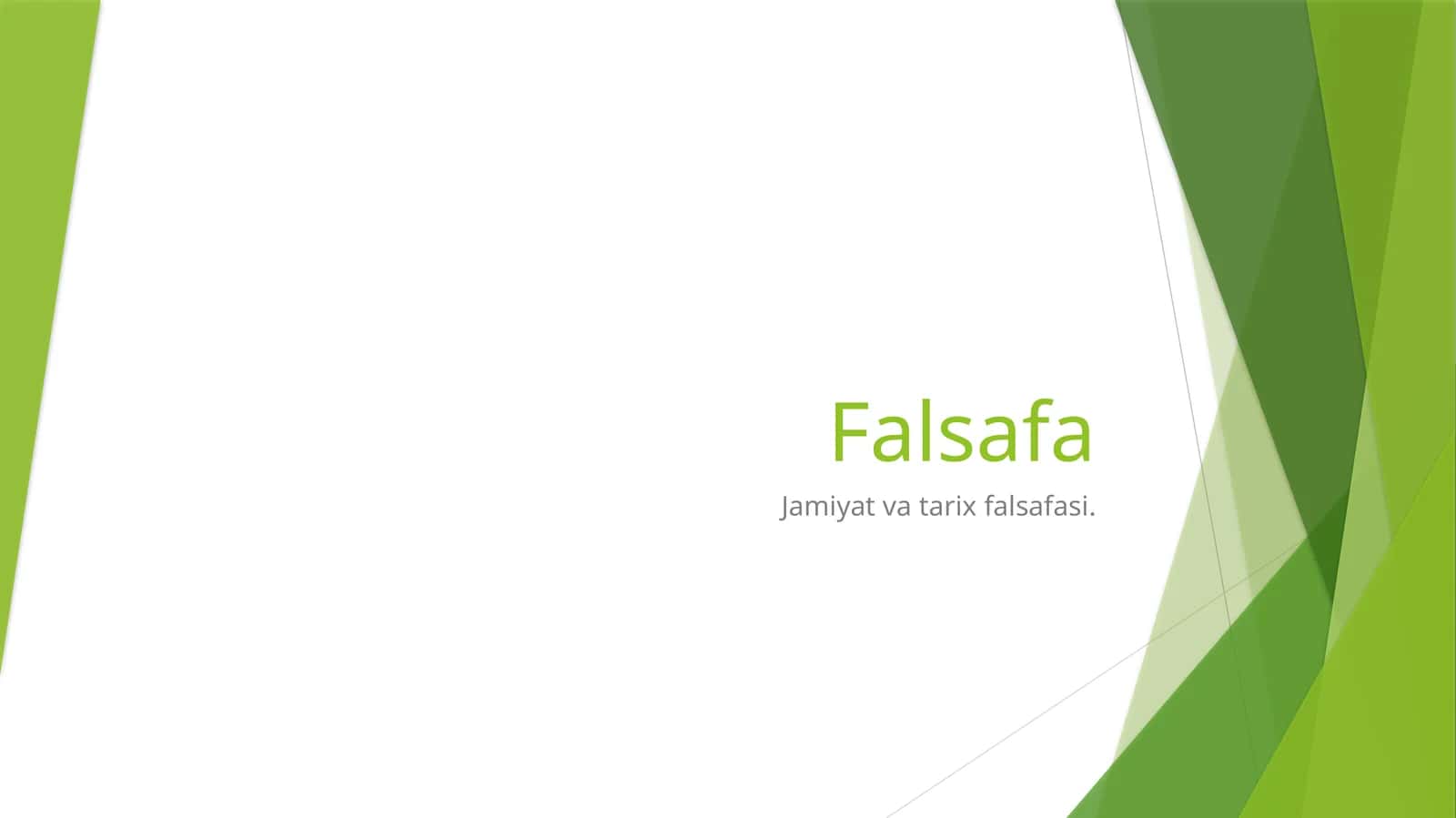 Inson va Tarix Falsafasi 1