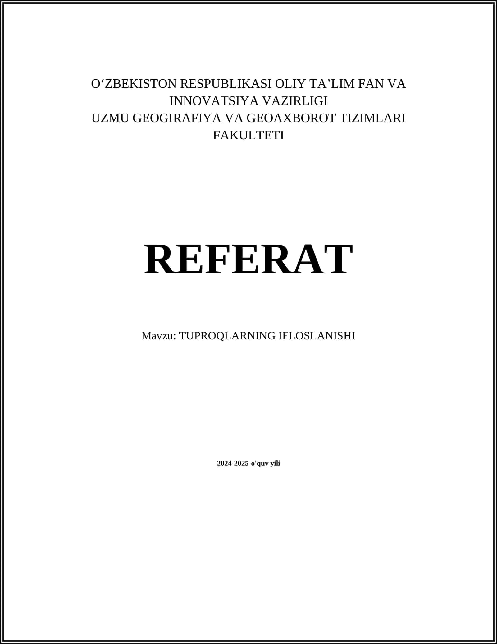TUPROQLARNING IFLOSLANISHI 1
