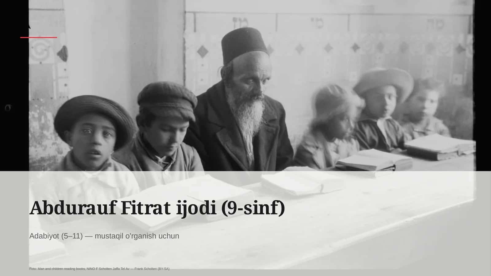Abdurauf Fitrat ijodi (9-sinf) 1