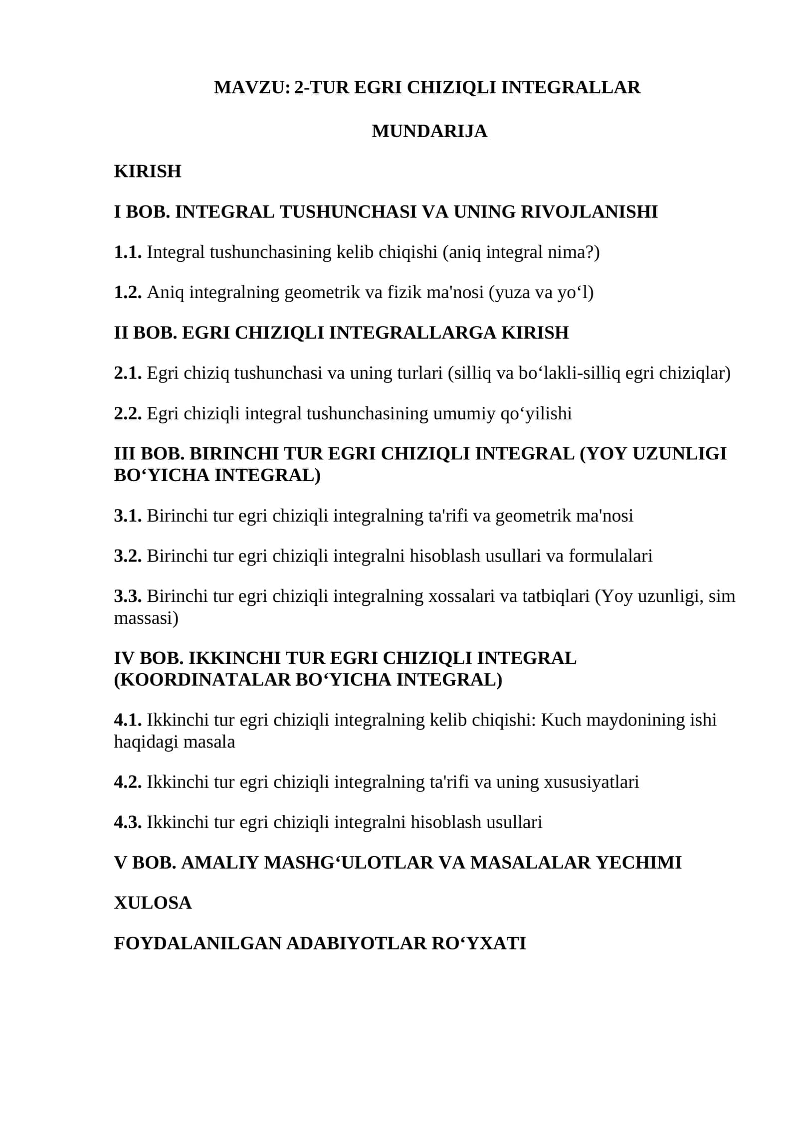 2-TUR EGRI CHIZIQLI INTEGRALLAR 1